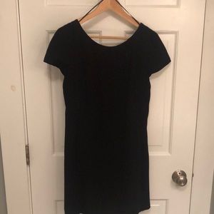 Theory Jamelya Winslow Crepe Black Dress